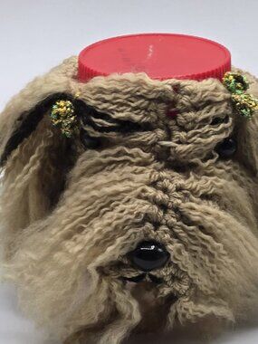 Lhasa Apso Breed Puppy Dog Crochet  Handmade Cup Cozy Holder Gifts by Bren